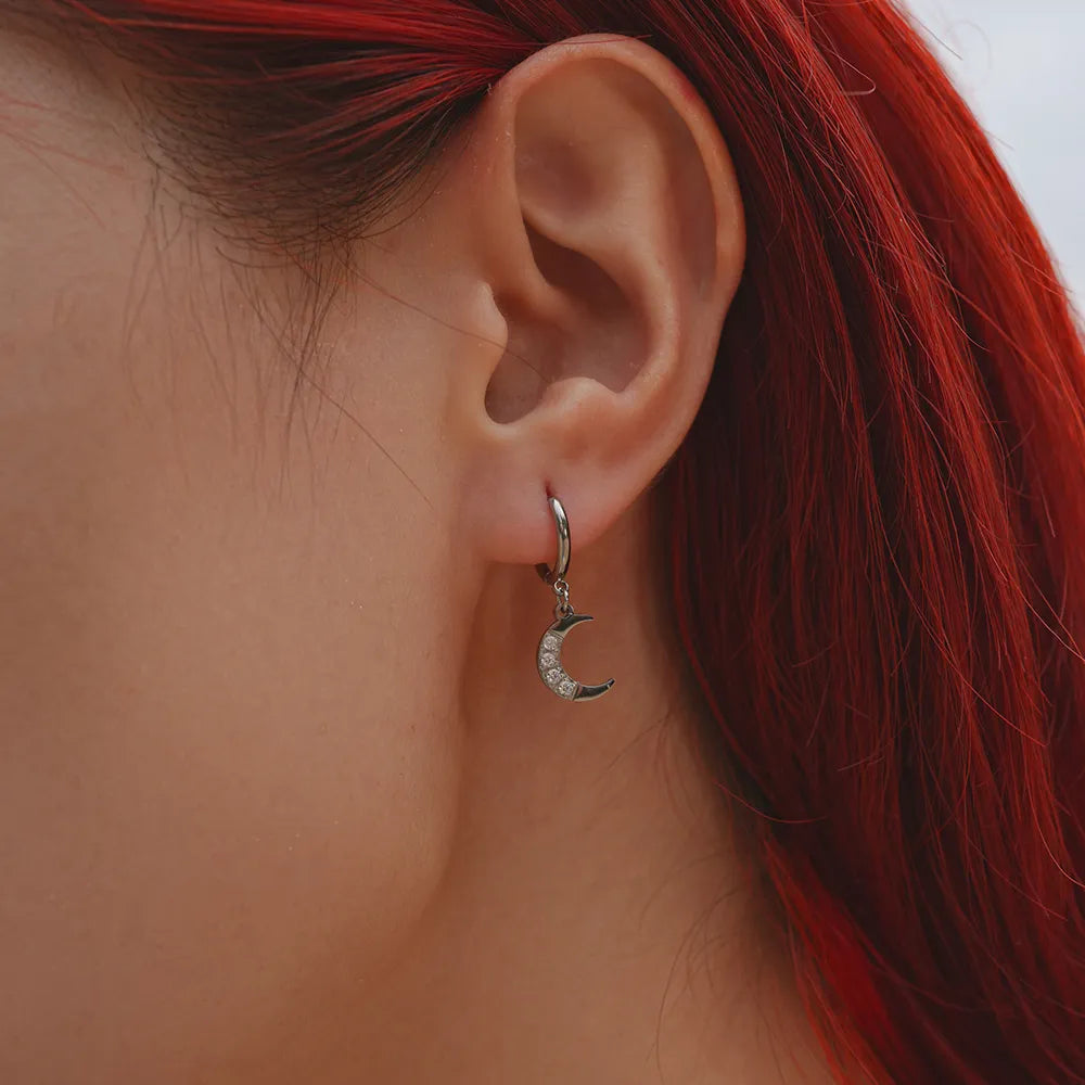 Universe earring star moon